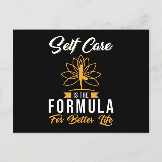 Carte Postale Auto-soins dire formule femme (Devant)