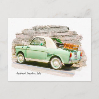 Carte Postale Autobianchi Bianchina | Minivoiture d'Italie