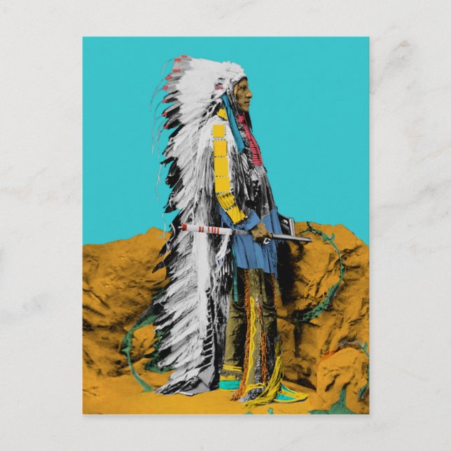 Carte postale autochtone Lakota Sioux (Devant)
