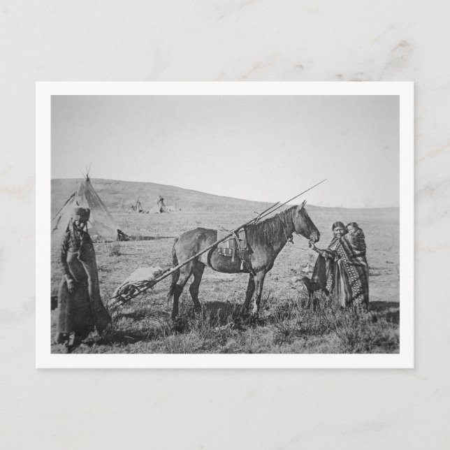 Carte Postale Autochtones des Cris de l'Ouest du Canada, c.1 (Devant)