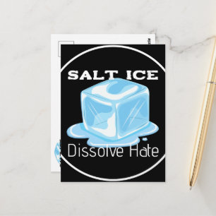 Carte Postale Autocollant de glace salée