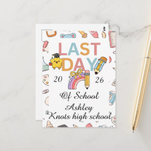 Carte Postale autographes personnalisés pour finissants 