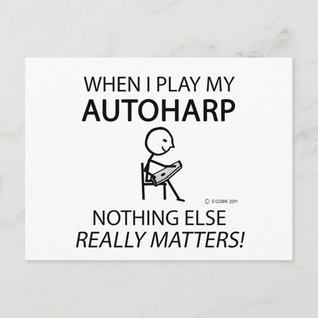 Carte Postale Autoharpe Rien D'Autre Compte (Devant)