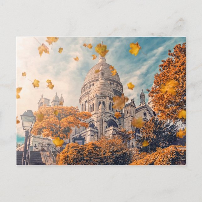 Carte Postale Automne à Montmartre (Devant)