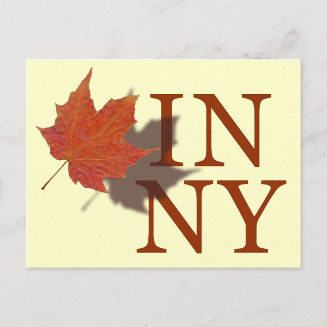 Carte Postale Automne à New York (Devant)