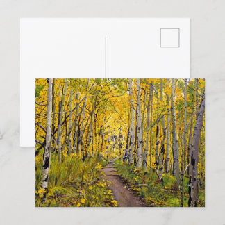 Carte postale Automne Aspen Tree Forest