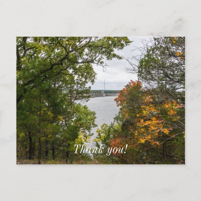 Carte Postale Automne au barrage Truman Merci (Devant)
