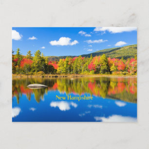 Carte Postale Automne au bord du lac, New Hampshire,