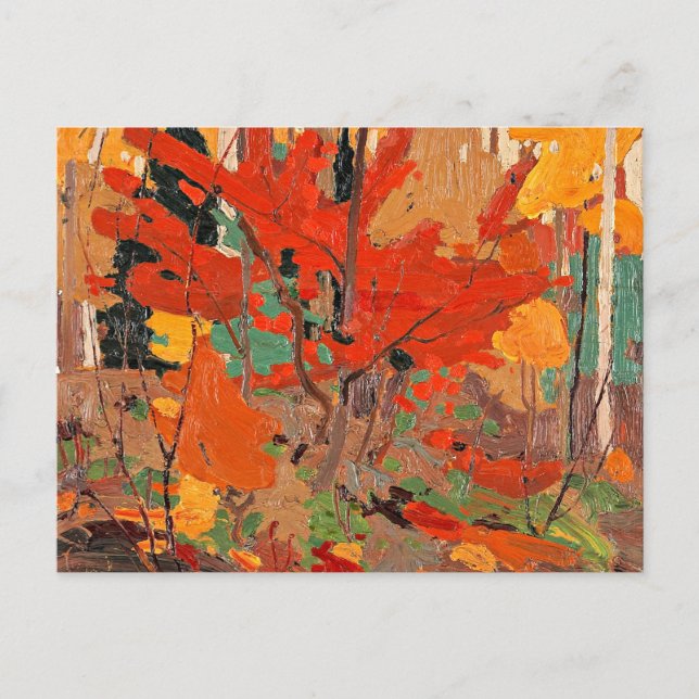 Carte Postale Automne-Automne, art de Tom Thomson, (Devant)