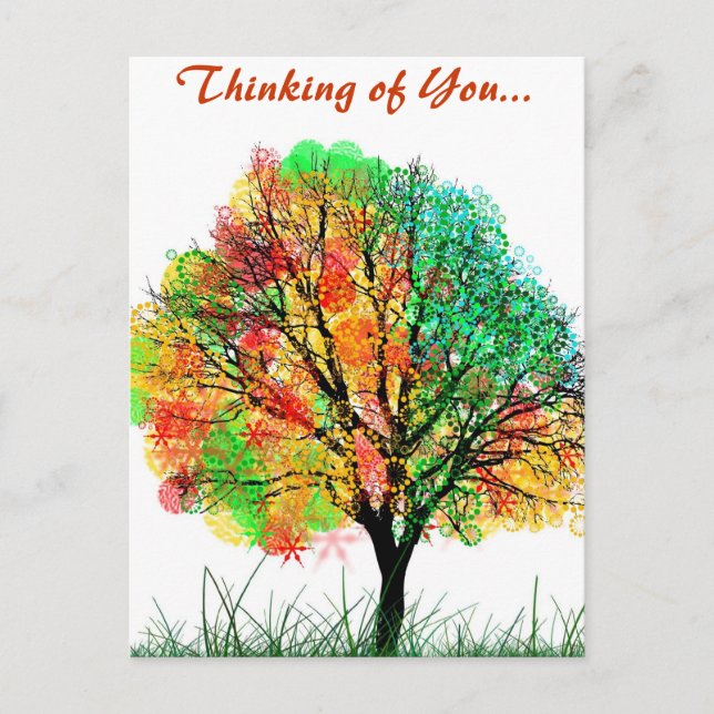 Carte Postale Automne automne Whimsy Nature Savvy Destiny Dons (Devant)
