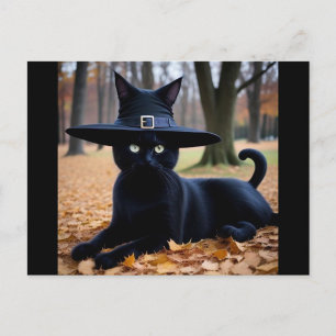 Carte postale Automne Cat Holiday
