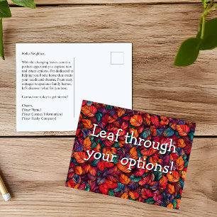 Carte Postale Automne Courtier immobilier courtier marketing