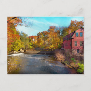 Carte Postale Automne - Cranford, NJ - Droescher's Mill