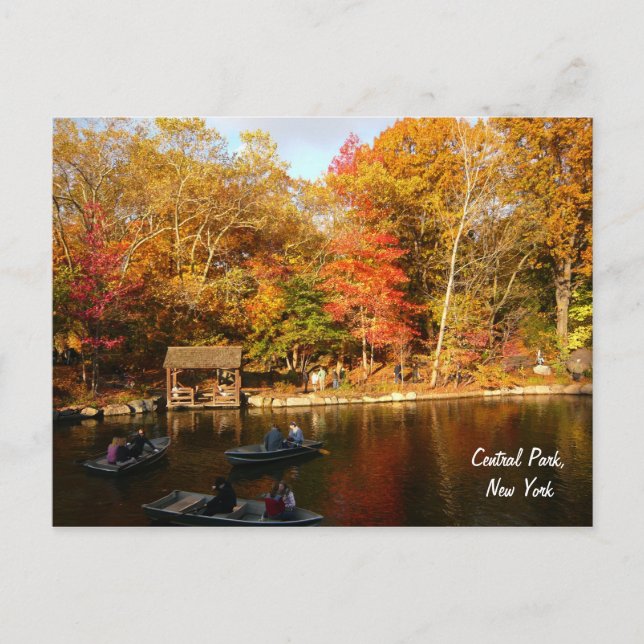 Carte Postale Automne dans Central Park (couleur) (Devant)