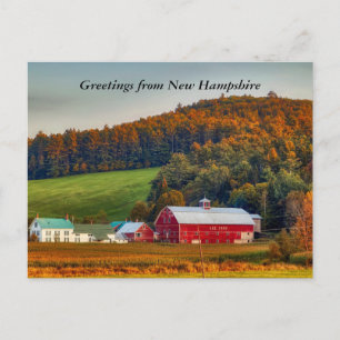 Carte Postale Automne dans le New Hampshire Salutations