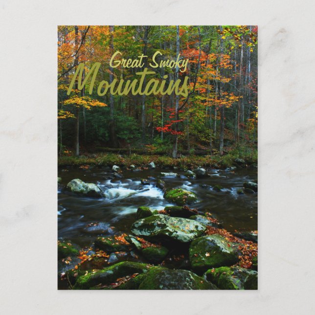Carte Postale Automne dans les Great Smoky Mountains (Devant)