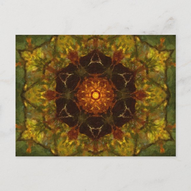 Carte Postale Automne délice Kaleidoscope Art 5 (Devant)