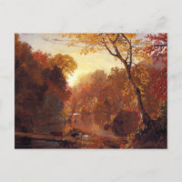 Automne en Amérique du Nord, église Frederic Edwin