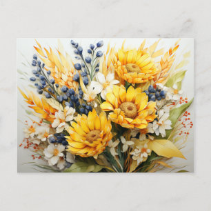 Carte Postale Automne Floral