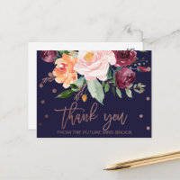 Automne Floral Rose Merci or