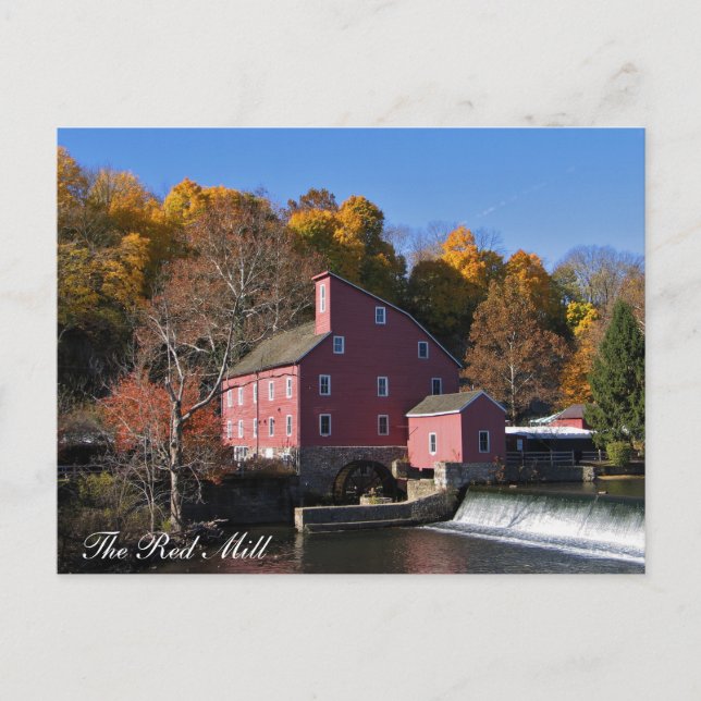 Carte postale Automne Red Mill (Devant)