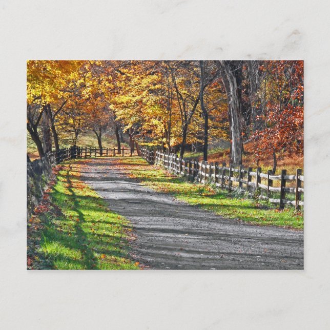 Carte Postale Automne rural (Devant)