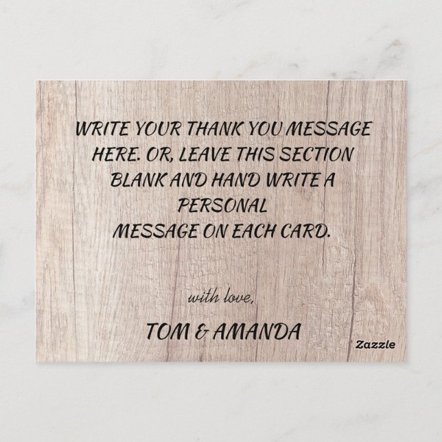 Carte Postale Automne Russe Bourgogne Calligraphie Plat Mariage  (Dos)