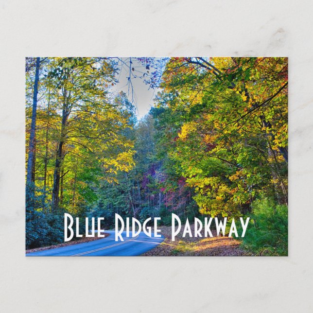 Carte Postale automne sur blue ridge parkway (Devant)