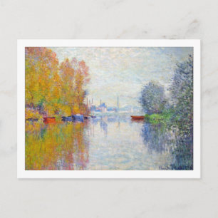 Carte Postale Automne sur la Seine à Argenteuil par Monet