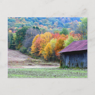 Carte Postale Automne Tabac Grange Nature Photocarte postale