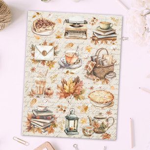 Carte Postale Automne vintage Automne Favori Antique Esthétique