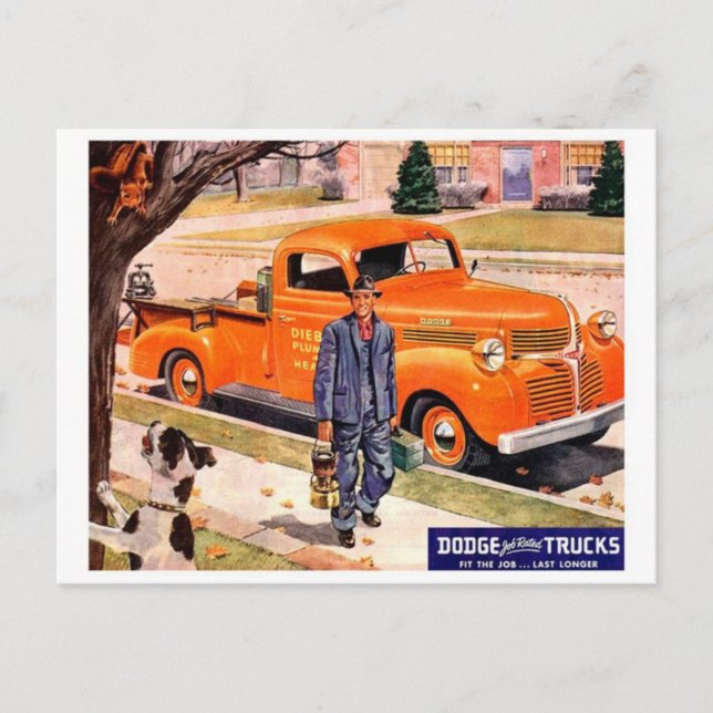 Carte postale automobile classique (Devant)