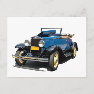 Carte Postale Automobile convertible vintage 1930