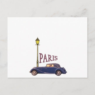 Carte Postale Automobile des années 1920 - Paris