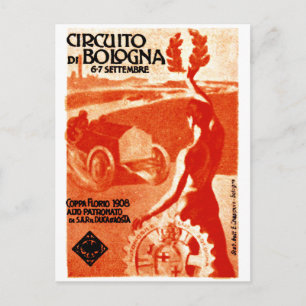 Carte Postale Automobile italienne 1908