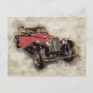 Carte Postale Automobile vintage