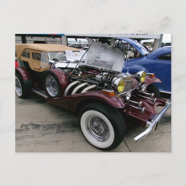 Carte Postale Automobile vintage (Devant)