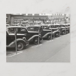 Carte Postale Automobiles à Omaha, 1938