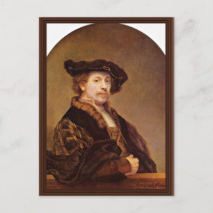 Carte Postale Autoportrait À L'Âge De 33 Ans Par Rembrandt