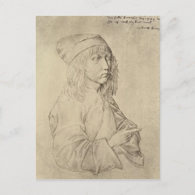 Carte Postale Autoportrait à l'âge de treize, 1484 (Devant)
