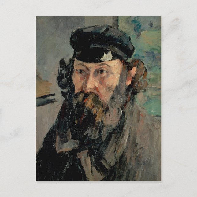 Carte Postale Autoportrait avec Casquette, Paul Cézanne (Devant)