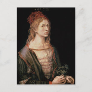 Carte Postale Autoportrait avec chardon, 1493