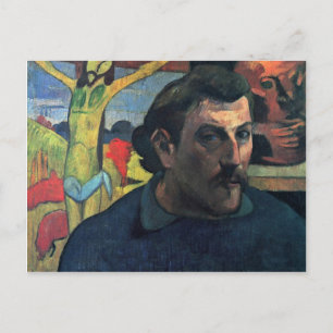 Carte Postale Autoportrait Avec Christ Jaune Par Gauguin Paul