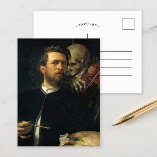 Carte Postale Autoportrait avec la Mort jouant du violon   Arnol