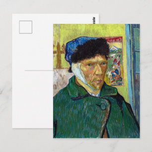 Carte Postale Autoportrait avec l'oreille bandée Van Gogh