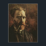 Carte Postale Autoportrait avec tuyau, Van Gogh Art<br><div class="desc">Autoportrait avec tuyau, Vincent van Gogh. Huile sur toile, 46 x 38 cm. Amsterdam, Musée Van Gogh. F 180, JH 1194 Vincent Willem van Gogh (30 mars 1853 - 29 juillet 1890) était un artiste postimpressionniste néerlandais. Certaines de ses peintures sont maintenant parmi les oeuvres d'art les plus connues, les...</div>