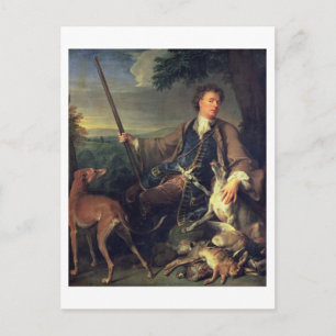 Carte Postale Autoportrait comme chasseur, 1699 (huile sur toile