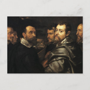 Carte Postale Autoportrait dans un cercle d'amis