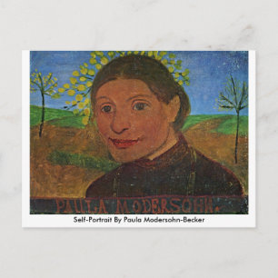 Carte Postale Autoportrait De Paula Modersohn-Becker