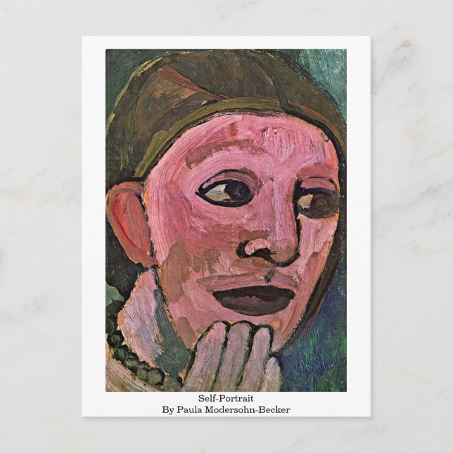 Carte Postale Autoportrait De Paula Modersohn-Becker (Devant)